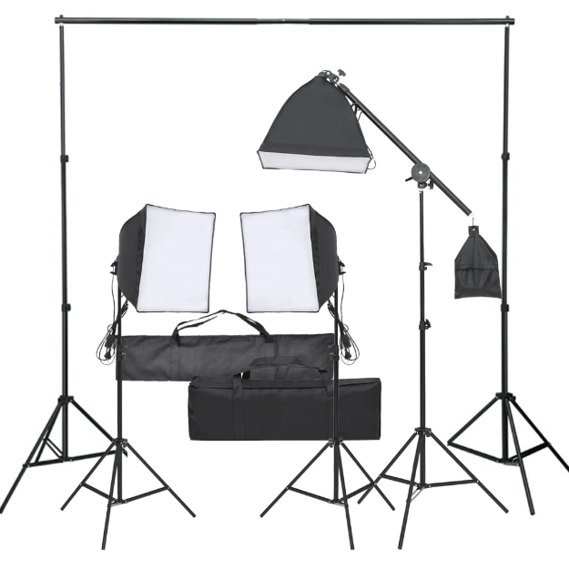 Kit per Studio Fotografico con Set di Luci