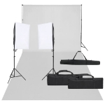 Kit per Studio Fotografico con Set di Luci e Fondale