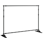 Supporto per Fondale Nero 305x243 cm in Acciaio