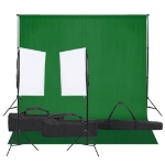 Kit per Studio Fotografico con Set di Luci e Fondale