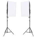 Kit per Studio Fotografico con Set di Luci e Fondale