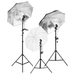 Kit per Studio Fotografico con Set di Luci e Fondale