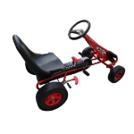 Go-kart a pedali per bambini, sedile regolabile, rosso