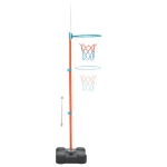 Set Gioco da Basket Portatile Regolabile 109-141 cm