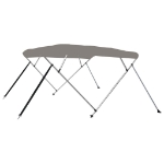 Bimini di Prua con Tendalino 4 Archi Grigio 236x228x127 cm