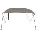 Bimini di Prua con Tendalino 4 Archi Grigio 243x250x131 cm