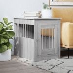 Gabbia Cani da Arredamento Grigio Sonoma 55x80x68cm Multistrato