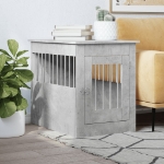 Gabbia Cani Arredamento Grigio Cemento 55x80x68cm Multistrato