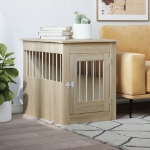 Gabbia Cani da Arredamento Rovere Sonoma 55x75x65cm Multistrato