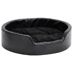 Lettino per Cani Nero 69x59x19 cm in Peluche e Similpelle