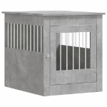 Gabbia Cani Arredamento Grigio Cemento 64,5x80x71cm Multistrato