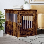 Gabbia Cani da Arredamento Rovere Fumo 64,5x80x71cm Multistrato