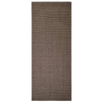 Tappeto in Sisal per Tiragraffi Marrone 80x200 cm