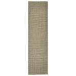 Tappeto in Sisal per Tiragraffi Tortora 80x300 cm