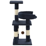 Albero per Gatti con Tiragraffi in Sisal 65 cm Blu