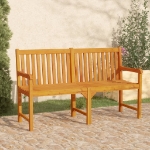 Panca da Giardino 150 cm in Legno Massello di Acacia