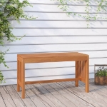 Panca da Giardino 80 cm Legno Massello di Eucalipto