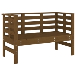 Panca da Giardino Miele 111,5x53x71 cm Legno Massello di Pino