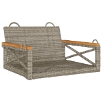 Panchina a Dondolo Grigia 63x62x40 cm in Polyrattan