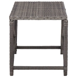 Panchina da Giardino 80 cm in Polyrattan Grigio