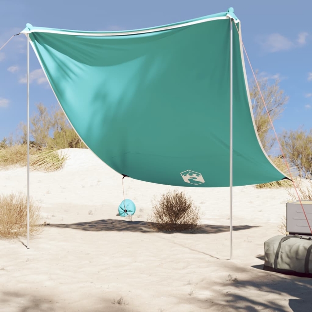 Baldacchino da Spiaggia con Ancore per la Sabbia 214x236 cm