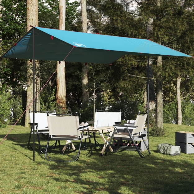 Telone da Campeggio Blu 360x294 cm Impermeabile