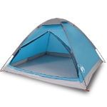 Tenda da Campeggio a Cupola per 2 Persone Blu Impermeabile