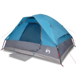 Tenda da Campeggio a Cupola per 2 Persone Blu Impermeabile