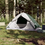 Tenda da Campeggio a Cupola per 2 Persone Verde Impermeabile