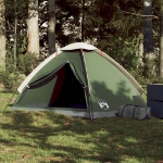 Tenda da Campeggio a Cupola per 2 Persone Verde Impermeabile