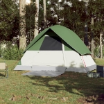 Tenda da Campeggio a Cupola per 3 Persone Verde Impermeabile