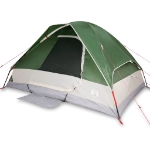 Tenda da Campeggio a Cupola per 4 Persone Verde Impermeabile