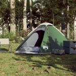 Tenda da Campeggio a Cupola per 4 Persone Verde Impermeabile