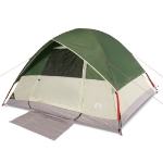 Tenda da Campeggio a Cupola per 6 Persone Verde Impermeabile