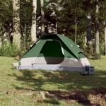 Tenda da Campeggio a Cupola per 6 Persone Verde Impermeabile