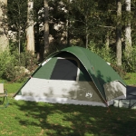 Tenda da Campeggio a Cupola per 6 Persone Verde Impermeabile