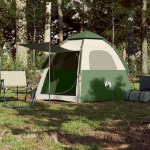 Tenda da Campeggio Cabina 4 Persone Verde a Rilascio Rapido