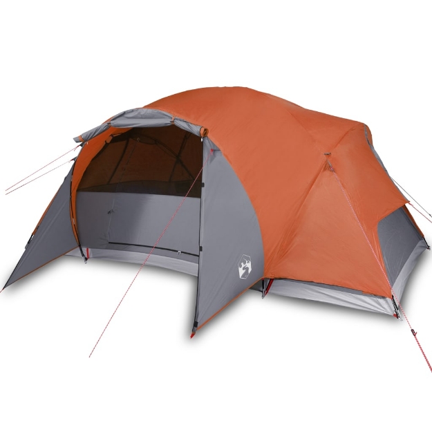 Tenda da Campeggio Crossvent 8 Persone Arancione Impermeabile