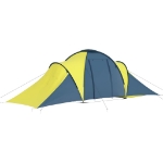 Tenda da Campeggio per 6 Persone Blu e Giallo