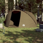 Tenda da Pesca per 5 Persone Verde Oliva Impermeabile