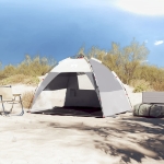 Tenda da Spiaggia 2 Persone Grigio Rilascio Rapido Impermeabile