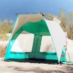 Tenda da Spiaggia 2 Persone Verde Rilascio Rapido Impermeabile