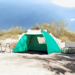 Tenda da Spiaggia 2 Persone Verde Rilascio Rapido Impermeabile