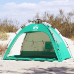 Tenda da Spiaggia 2 Persone Verde Rilascio Rapido Impermeabile