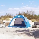 Tenda da Spiaggia 2Persone Azzurro Rilascio Rapido Impermeabile