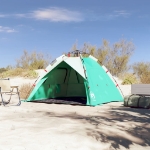 Tenda da Spiaggia 3 Persone Verde Rilascio Rapido Impermeabile