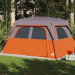 Tenda Familiare a Cabina 6 Persone Arancione Impermeabile