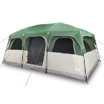 Tenda Familiare a Cabina per 9 Persone Verde Impermeabile