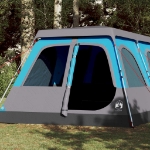 Tenda Familiare a Cupola 10 Persone Blu a Rilascio Rapido