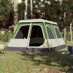 Tenda Familiare a Cupola 10 Persone Verde a Rilascio Rapido